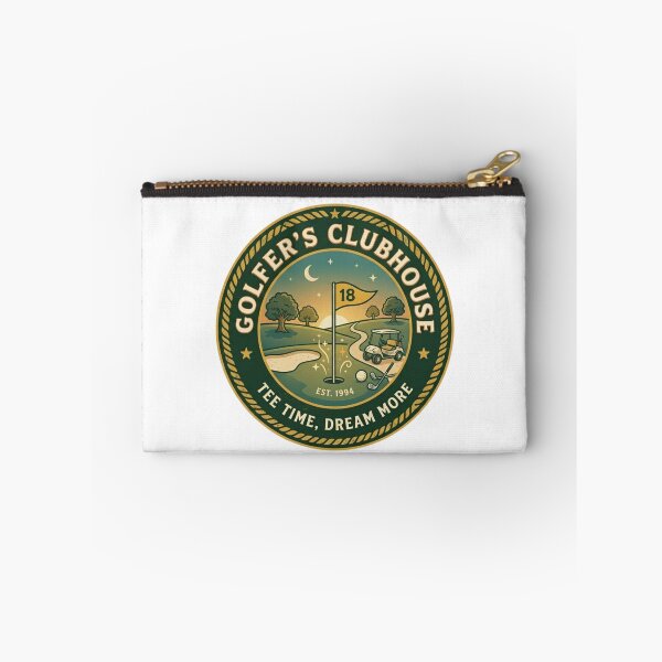 Item preview, Retro Golfer’s Clubhouse Vintage Badge – 19th Hole Golf Illustration designed and sold by Wear Sculpt.