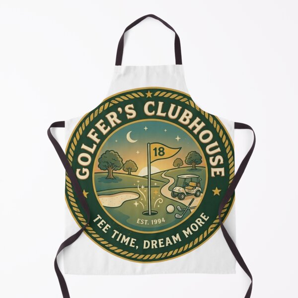 Item preview, Retro Golfer’s Clubhouse Vintage Badge – 19th Hole Golf Illustration designed and sold by Wear Sculpt.