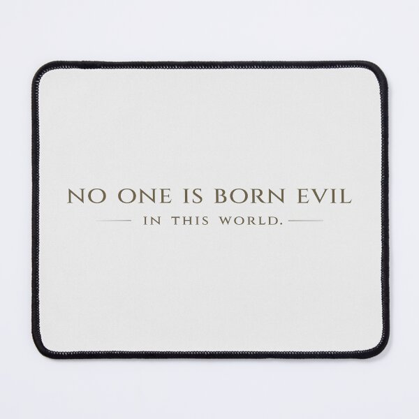 Item preview, No One Is Born Evil - Minimalist Philosophical Quote designed and sold by Quiet Meaning.