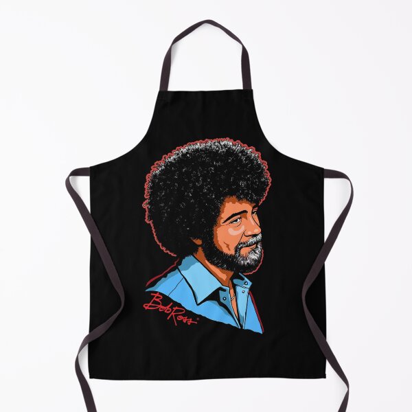 Item preview, Happy Painter Bob Ross Illustration designed and sold by Mystikos Art.