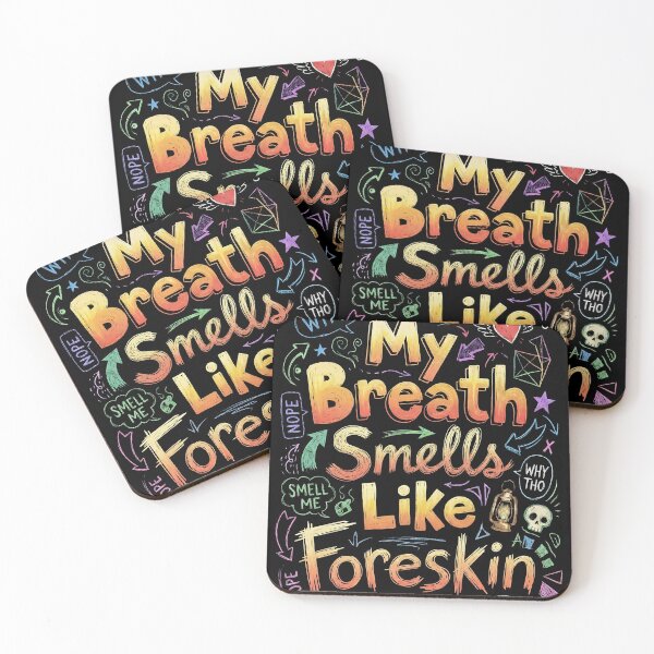 Item preview, My Breath Smells Like Foreskin – Funny Meditation & Mindfulness Humor Design designed and sold by ArcaneArtistry.