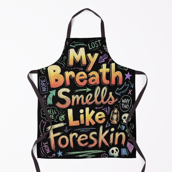 Item preview, My Breath Smells Like Foreskin – Funny Meditation & Mindfulness Humor Design designed and sold by ArcaneArtistry.