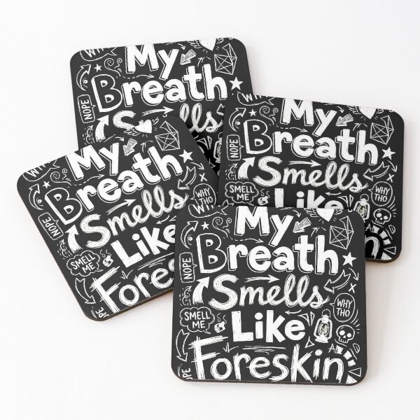 Item preview, My Breath Smells Like Foreskin – Funny Meditation & Mindfulness Humor Design designed and sold by ArcaneArtistry.