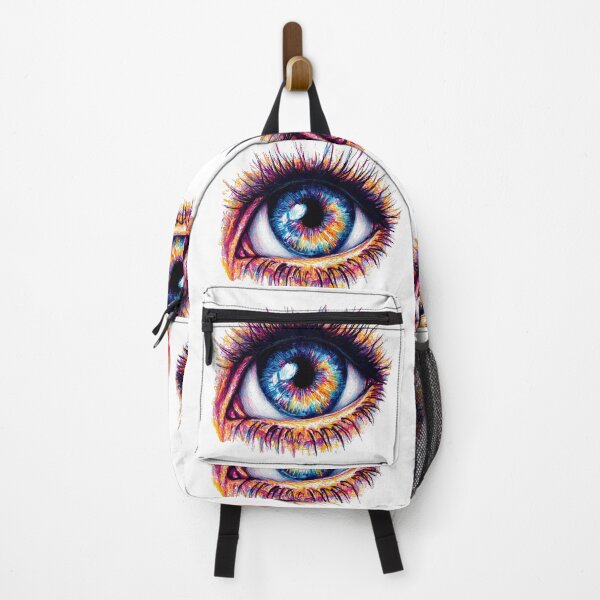 Item preview, Neon Cosmic Eye Rainbow - Surreal Fantasy Vision Art Print designed and sold by DesignArtist.ia.
