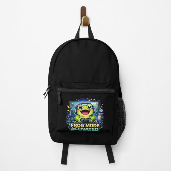 Item preview, Frog Mode Activated Gamer Frog Sticker – Funny Gaming Frog Meme – Gamer Frog Energy designed and sold by VibeOffline Studio.