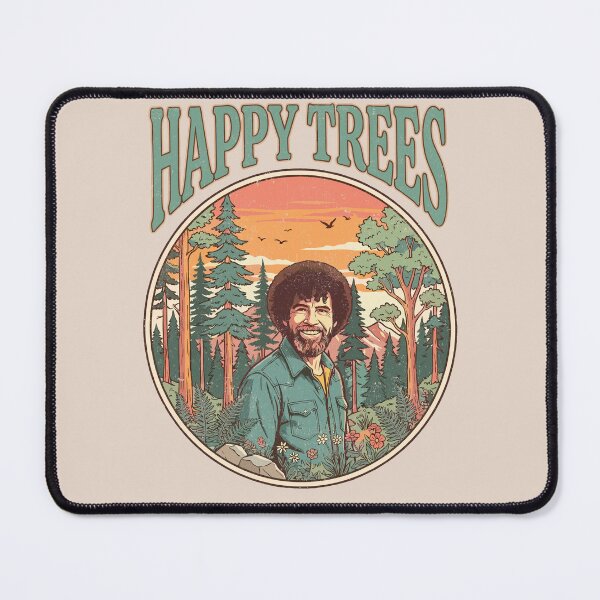 Item preview, Vintage Retro Happy Trees Nature Landscape designed and sold by Mystikos Art.