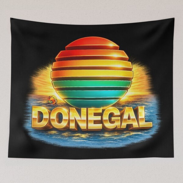 Item preview, Donegal Retro Sunset Special Edition remastered County Donegal designed and sold by OliDesigns.