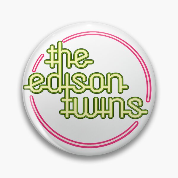 Item preview, The Edison Twins Retro Neon TV Logo designed and sold by Retro Vibe.