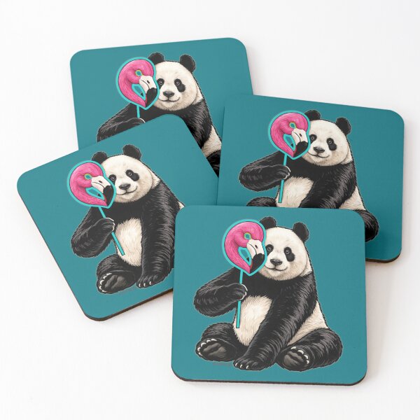 Item preview, Panda Masquerade - Flamingo Mask designed and sold by IllustriDesign.