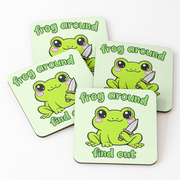 Item preview, "frog around find out" designed and sold by CrimsonAdri.