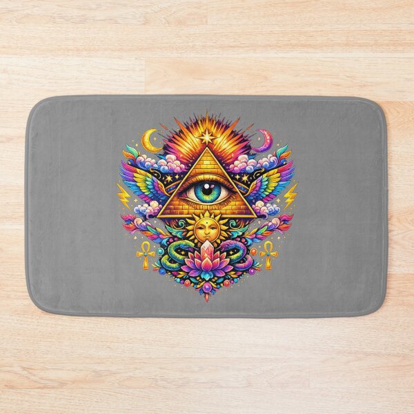 Item preview, All Seeing Eye Psychedelic Sacred Geometry | Illuminati Mystic Symbol designed and sold by ViralByDesign.