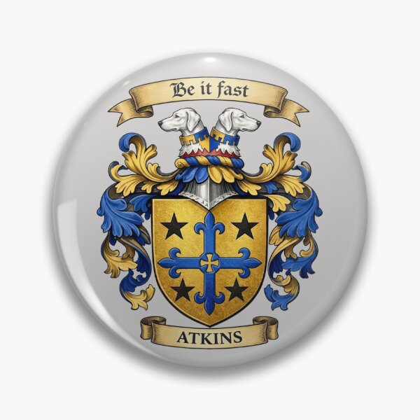 Item preview, The Atkins Family Coat of Arms designed and sold by BagTown Clans.