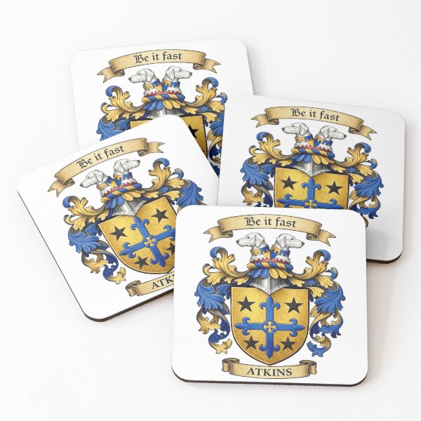 Item preview, The Atkins Family Coat of Arms designed and sold by BagTown Clans.
