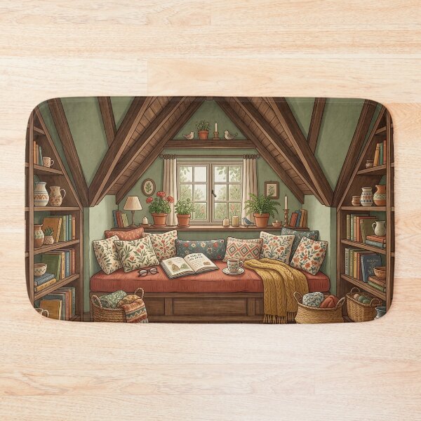 Item preview, Cozy reading nook!!! - Cozy Book Lover - A cozy reading corner - A cozy paradise for book lovers designed and sold by SoffyLee586.