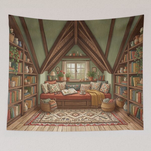 Item preview, Cozy reading nook!!! - Cozy Book Lover - A cozy reading corner - A cozy paradise for book lovers designed and sold by SoffyLee586.