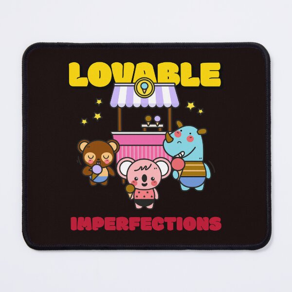 Item preview, Lovable Imperfections Kawaii T-Shirt | Cute Anime Style Self Love Graphic Tee designed and sold by Gerontar.