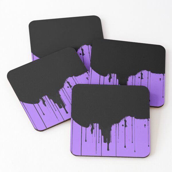 Item preview, Black Drip on Purple designed and sold by Greenbaby.