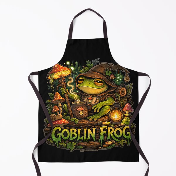 Item preview, Goblin Frog Sticker – Funny Goblincore Frog – Mushroom Fantasy Frog Art designed and sold by VibeOffline Studio.