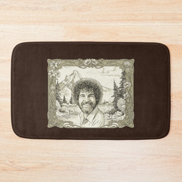 Item preview, Art Nouveau Portrait of the Happy Painter Bob Ross designed and sold by Mystikos Art.