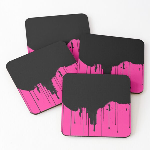 Item preview, Black Drip on Fuchsia Hot Pink designed and sold by Greenbaby.