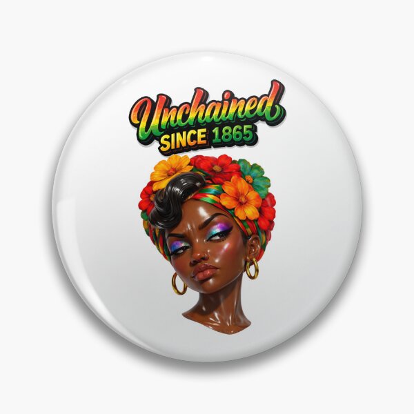 Item preview, Unchained Since 1865 Afro Queen – Juneteenth Black Freedom Design designed and sold by ArtSpark Studio.