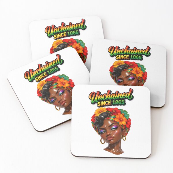 Item preview, Unchained Since 1865 Afro Queen – Juneteenth Black Freedom Design designed and sold by ArtSpark Studio.