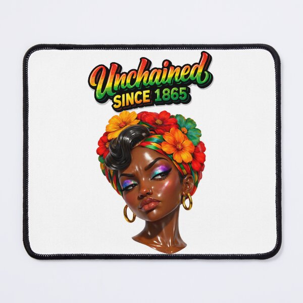 Item preview, Unchained Since 1865 Afro Queen – Juneteenth Black Freedom Design designed and sold by ArtSpark Studio.