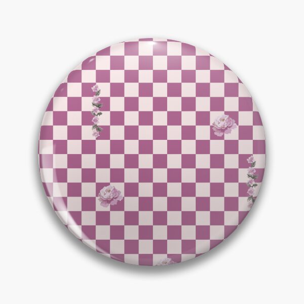 Item preview, Retro Floral Checkerboard Pattern | Pastel & Magenta designed and sold by ApricityPhrases.