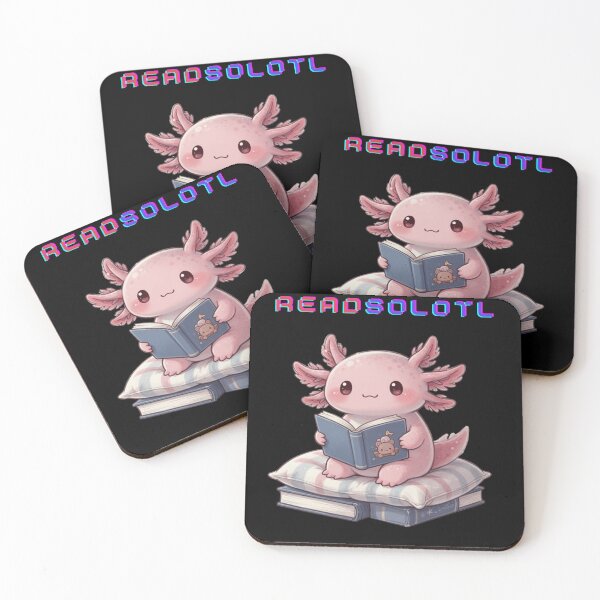 Item preview, Readsolot sticker. Cute axolotl. tees gift for all designed and sold by SkyTrailKin.