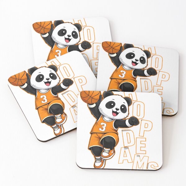 Item preview, Hoop Dreams Panda – Cute Basketball Player Cartoon designed and sold by Dreamteeworks.