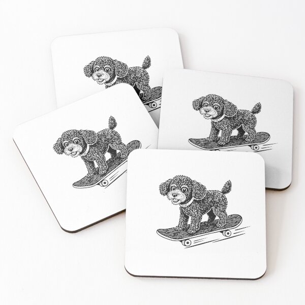 Item preview, Toy Poodle on Skateboard – Skate Dogs Club designed and sold by PhokaPhokich.