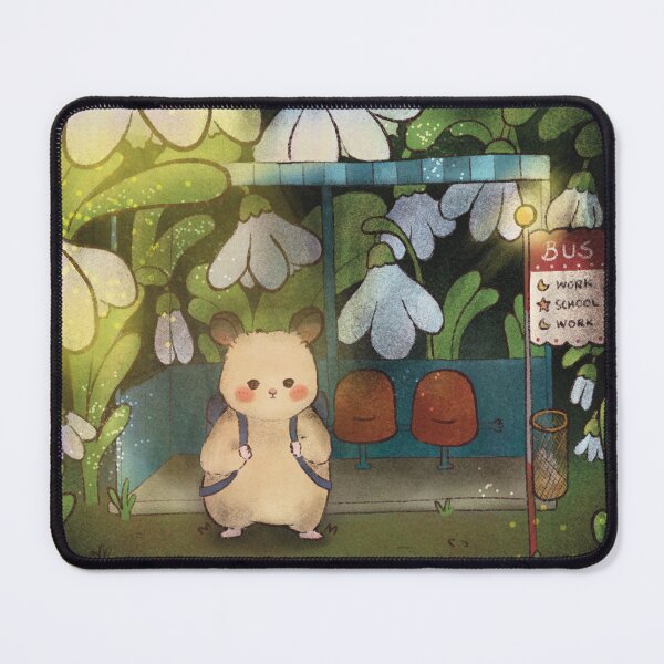 Item preview, Hamster at Snowdrop Station designed and sold by Joma Studio.