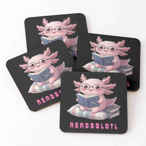 Item preview, Cute readsolotl axolotl reading book sticker designed and sold by SkyTrailKin.