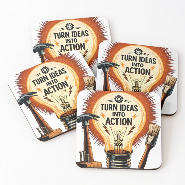 Item preview, Turn Ideas Into Action – Creative Builder Motivation designed and sold by Dreamteeworks.