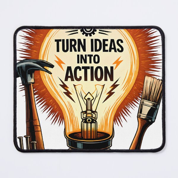 Item preview, Turn Ideas Into Action – Creative Builder Motivation designed and sold by Dreamteeworks.