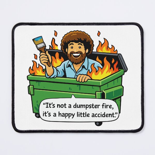 Item preview, It's not a dumpster fire, it's a happy little accident designed and sold by TaraGbear.