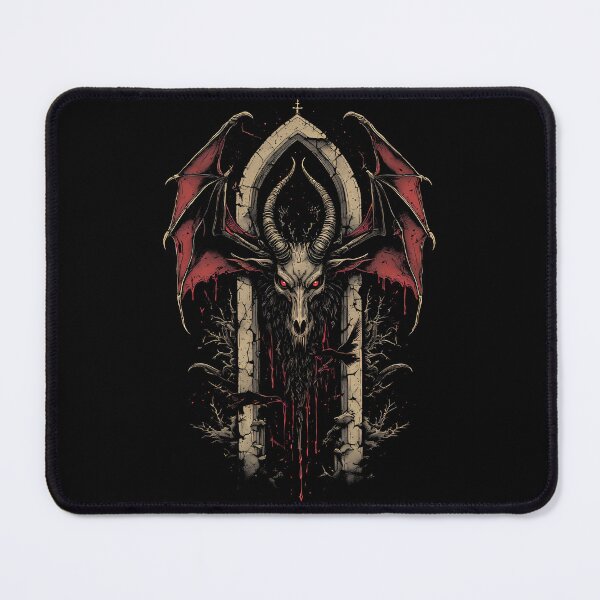 Item preview, Baphomet Goat Skull Gothic Occult Horror designed and sold by MorbidDreams.