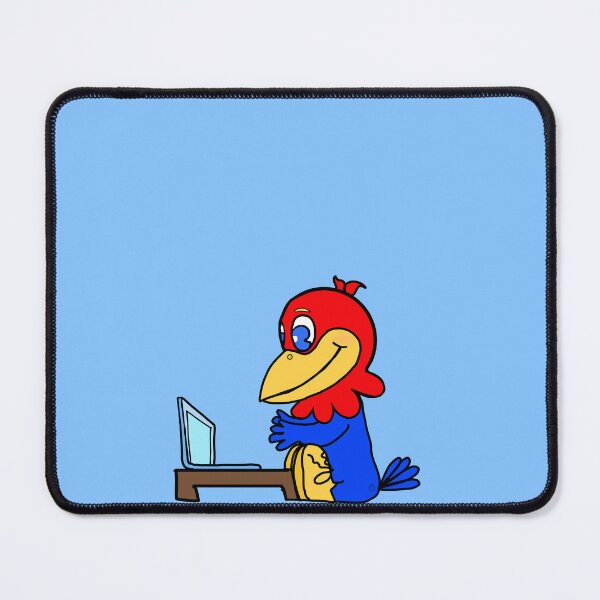 Item preview, Blue Baby Jay with laptop! designed and sold by PomegranateHeart.