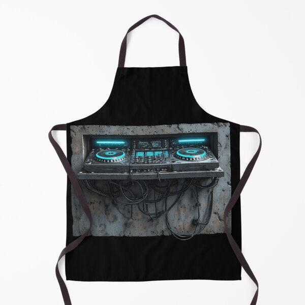Item preview, Cyber-Concrete DJ Deck | Industrial Techno Console | Neon Underground Booth designed and sold by BassLineDesign.