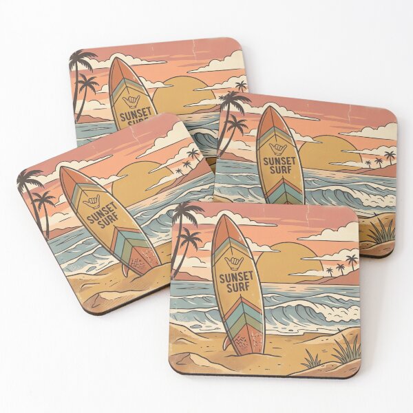 Item preview, Sunset Surf Vintage Beach  designed and sold by urbinet.