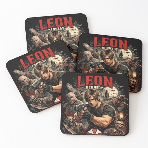 Item preview, Leon S. Kennedy Action Artwork | Resident Evil Gaming Fan Art designed and sold by Kate1art.