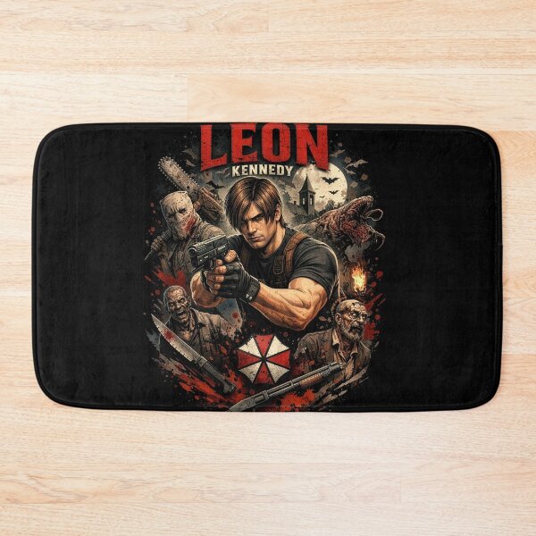 Item preview, Leon S. Kennedy Action Artwork | Resident Evil Gaming Fan Art designed and sold by Kate1art.