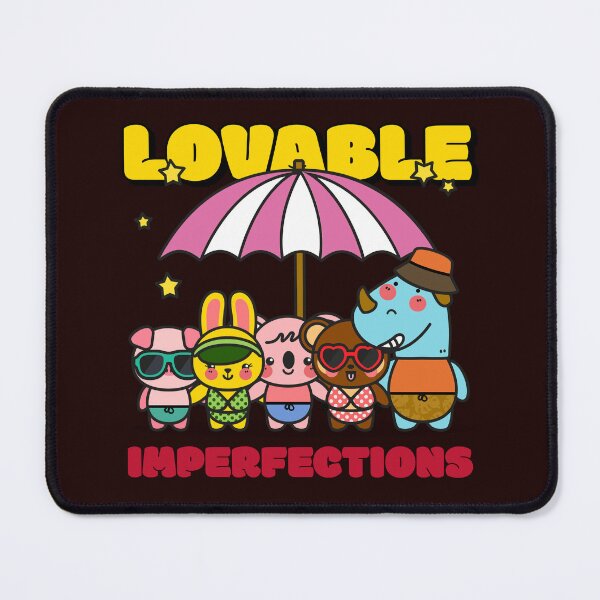Item preview, Lovable Imperfections Kawaii T-Shirt | Cute Anime Style Self Love Graphic Tee designed and sold by Gerontar.