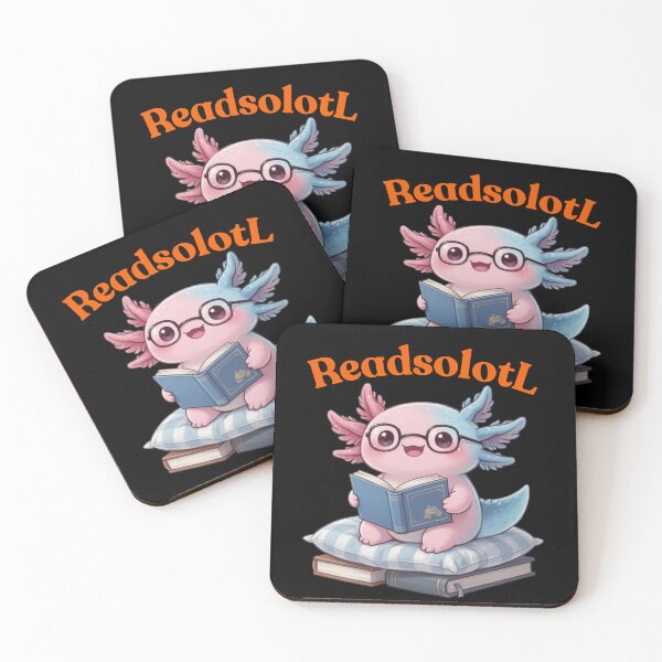 Item preview,  Readsolotl sticker. Cute axolotl reading book designed and sold by SkyTrailKin.