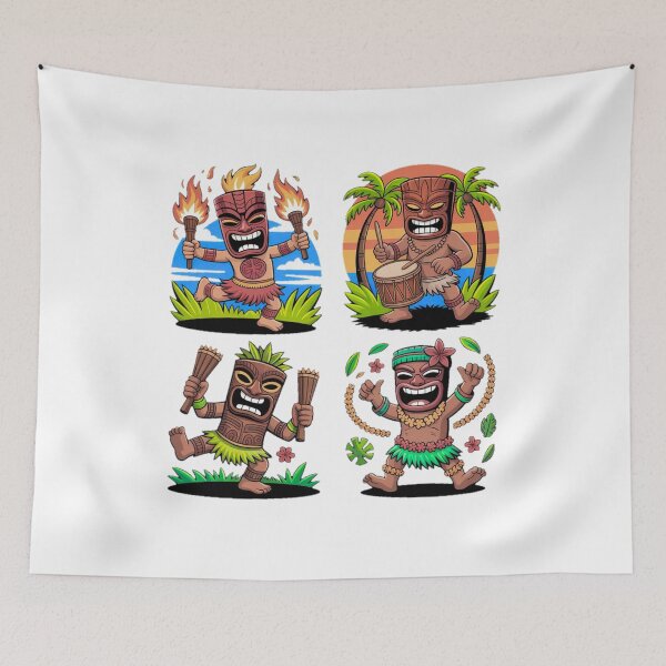 Item preview, Tribal Tiki Dance Polynesian Island Celebration designed and sold by YounexxART.