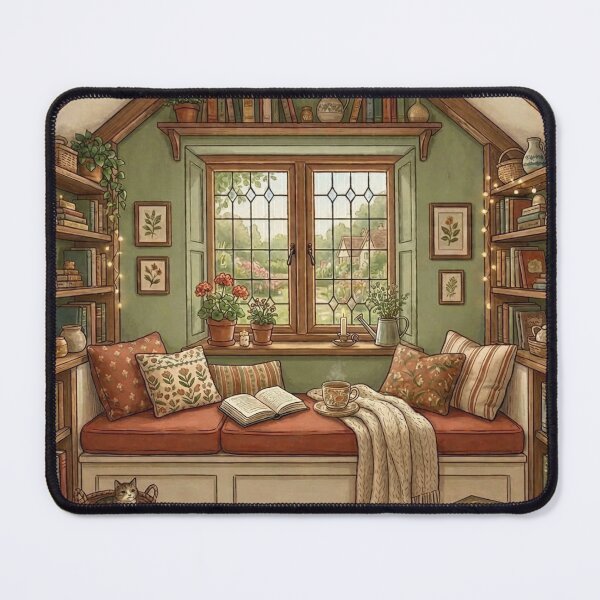 Item preview, Cozy reading nook!!! - Cozy Book Lover - A cozy reading corner - A cozy paradise for book lovers designed and sold by SoffyLee586.