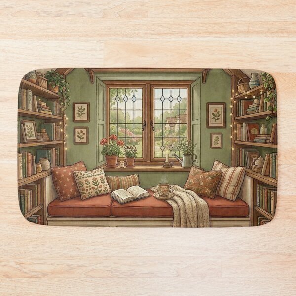 Item preview, Cozy reading nook!!! - Cozy Book Lover - A cozy reading corner - A cozy paradise for book lovers designed and sold by SoffyLee586.