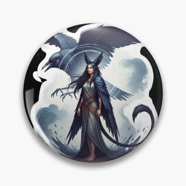 Item preview, mystical crow woman designed and sold by saphira-art.