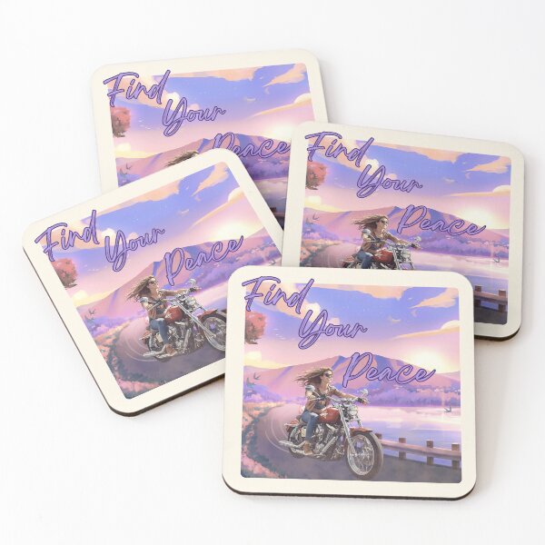 Item preview, Find Your Peace, Motorcycle Adventure designed and sold by Nightshade Pixie Creations.
