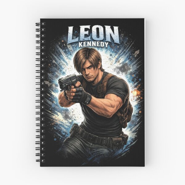 Artikelvorschau, Action-Artwork von Leon S. Kennedy | Resident Evil Gaming-Fanart entworfen und verkauft von Kate1art.